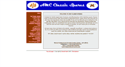 Desktop Screenshot of amcclassicspares.com